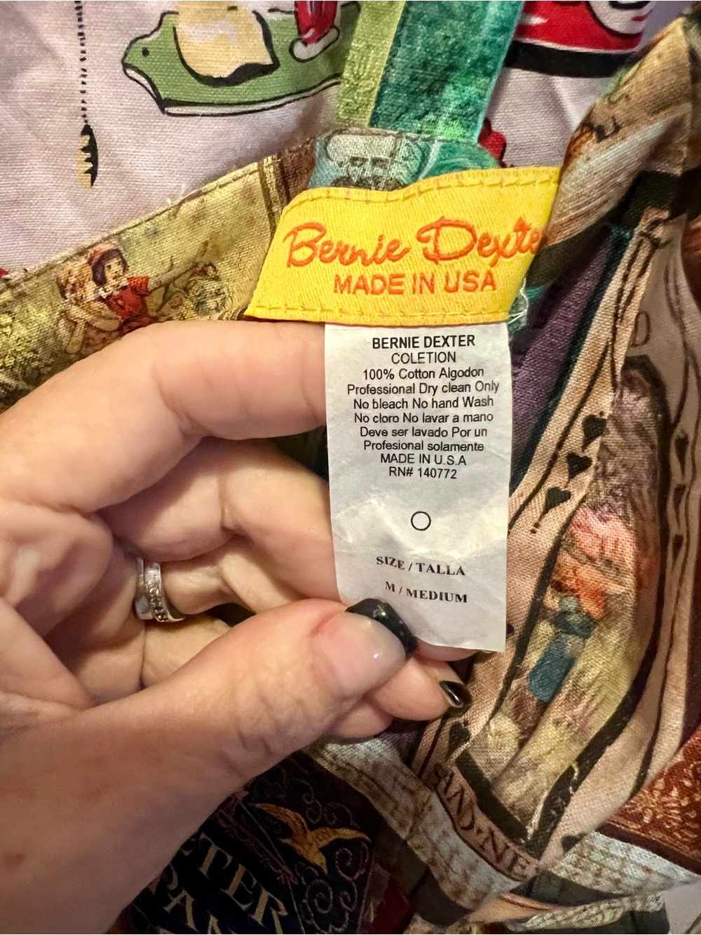 Bernie Dexter Fairytale Colorful Mixed Print Cotton Dress